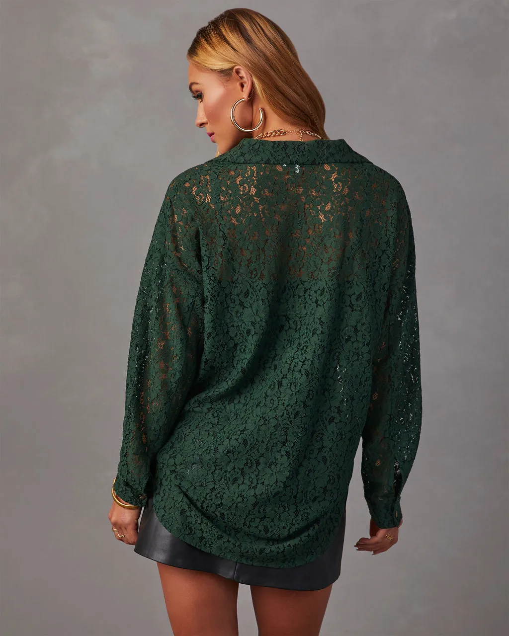 Pamona Lace Button Down Top sold by Vici product image thumbnail 4