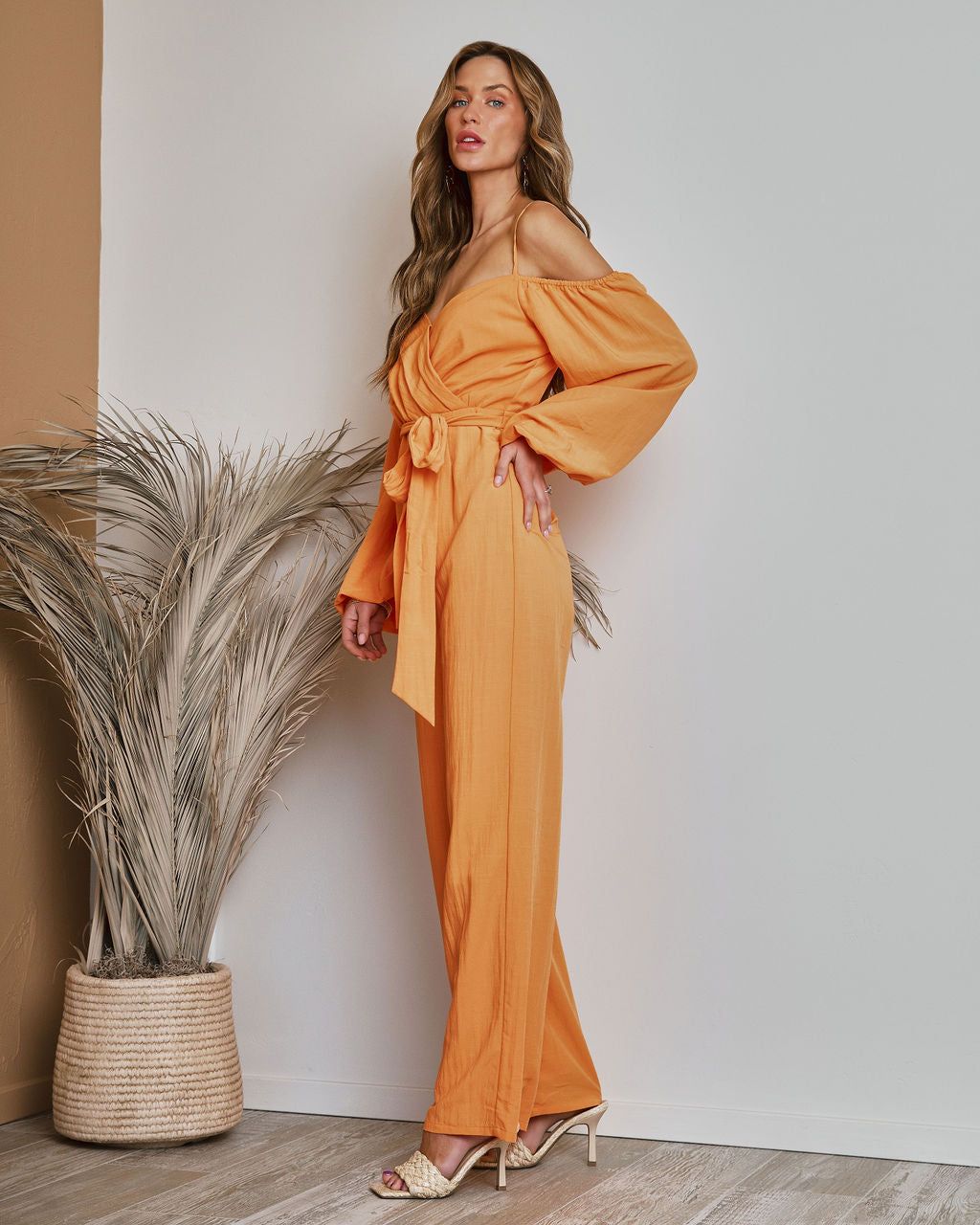 Key West Off The Shoulder Wide Leg Jumpsuit sold by Vici product image thumbnail 5