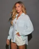 Julianne Long Sleeve Button Down Top sold by Vici