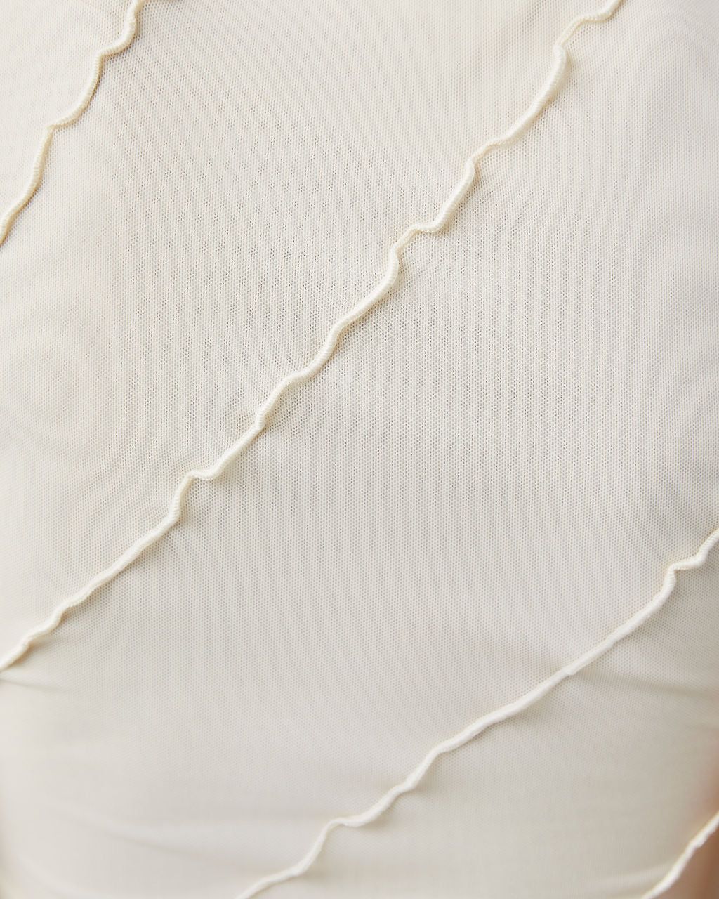 Markella Lettuce Trim Crop Top - Cream - FINAL SALE sold by Vici product image thumbnail 3