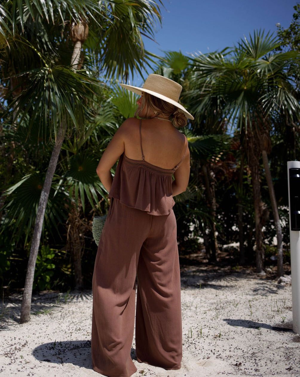 Palm Paradise Pocketed Wide Leg Pants sold by Vici product image thumbnail 2