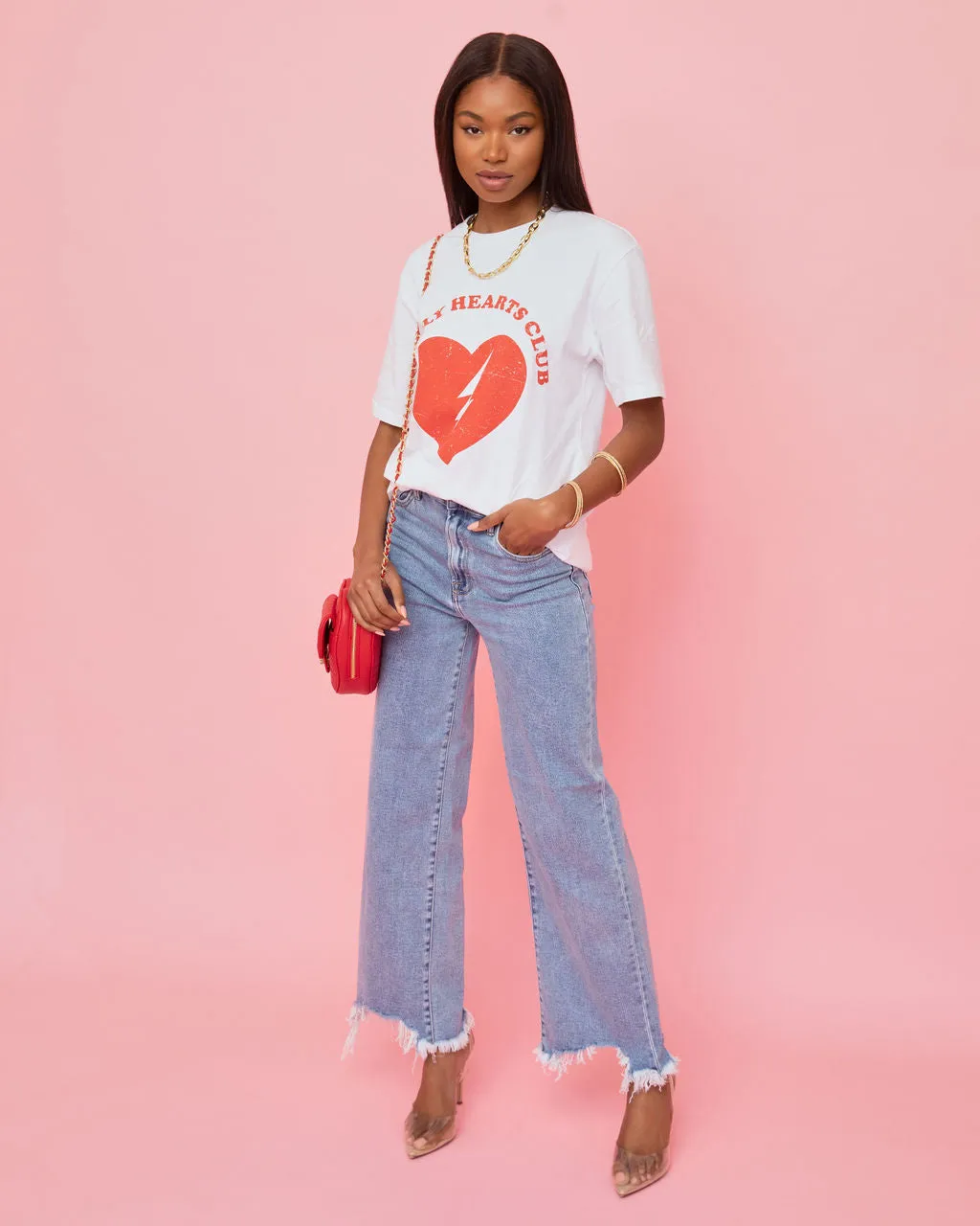 Lonely Hearts Club Cotton Tee sold by Vici product image thumbnail 3