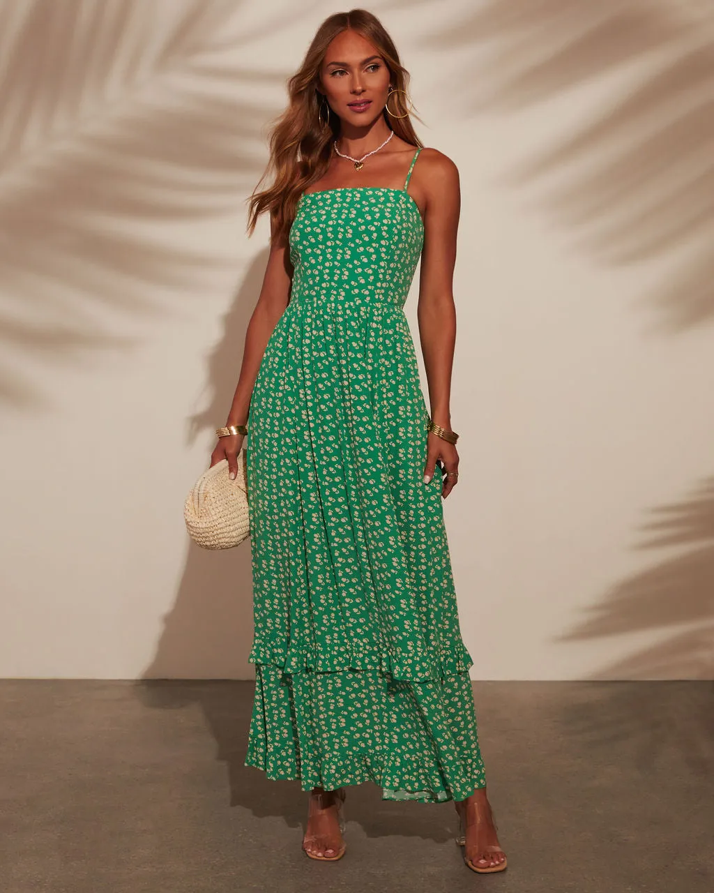 Naiara Tiered Maxi Dress sold by Vici product image thumbnail 5
