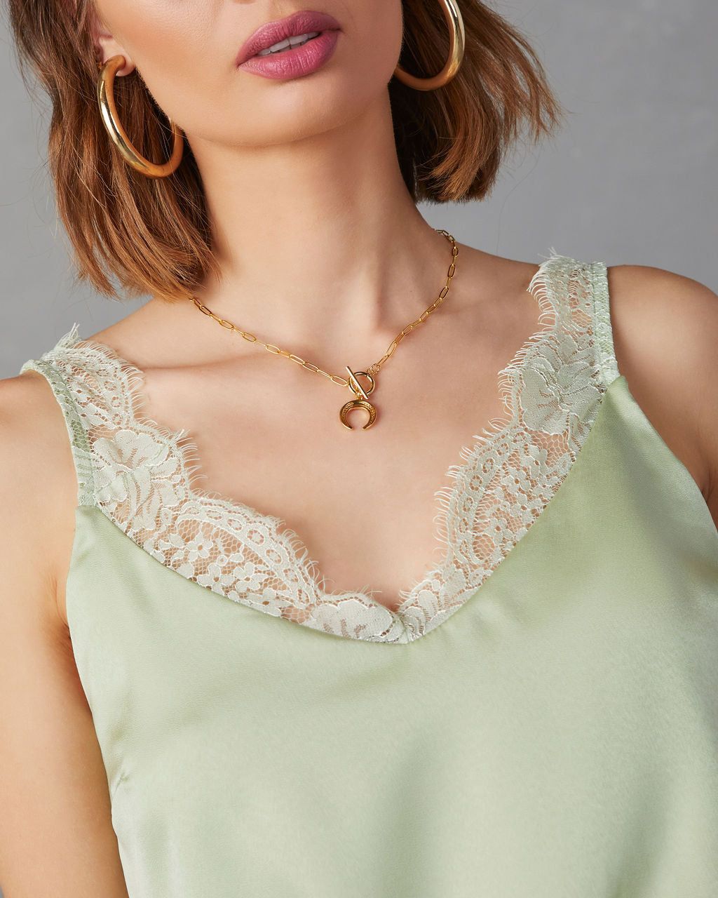 Donatella Satin Lace Bodysuit - Mint Green - FINAL SALE sold by Vici product image thumbnail 5