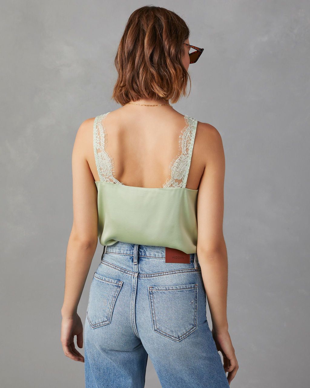 Donatella Satin Lace Bodysuit - Mint Green - FINAL SALE sold by Vici product image thumbnail 2