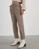 Benson Plaid Straight Leg Trouser Pants sold by Vici