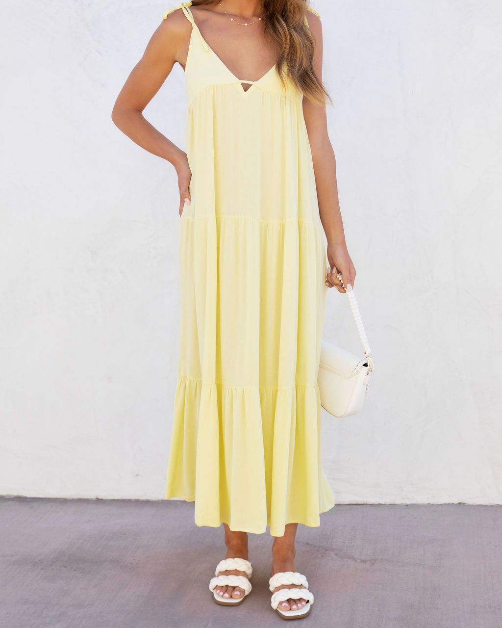 Riverside Tiered Maxi Dress sold by Vici product image thumbnail 5