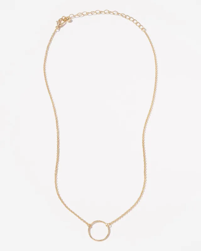 Alberta Circle Pendant Necklace sold by Vici