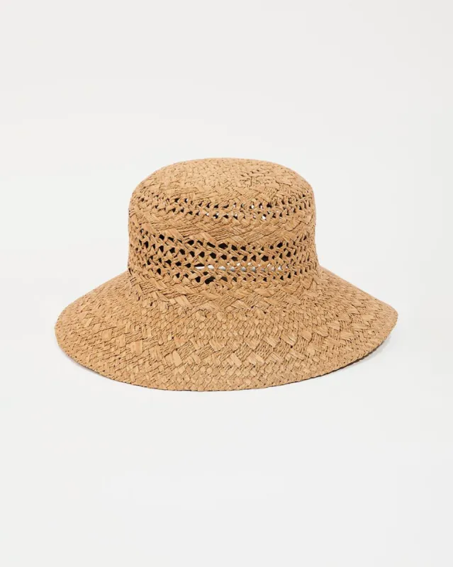 Bungalow Straw Bucket Hat Ã¢â‚¬â€œ Tan sold by Vici