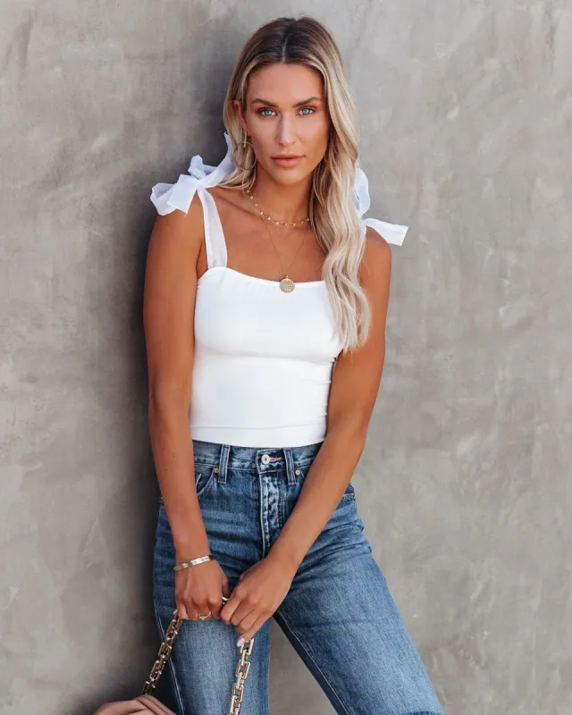 Nominee Organza Tie Bodysuit - Off White- FINAL SALE made by Vici