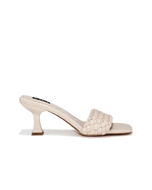 Wanda Woven Square Toe Heeled Sandal - FINAL SALE sold by Vici