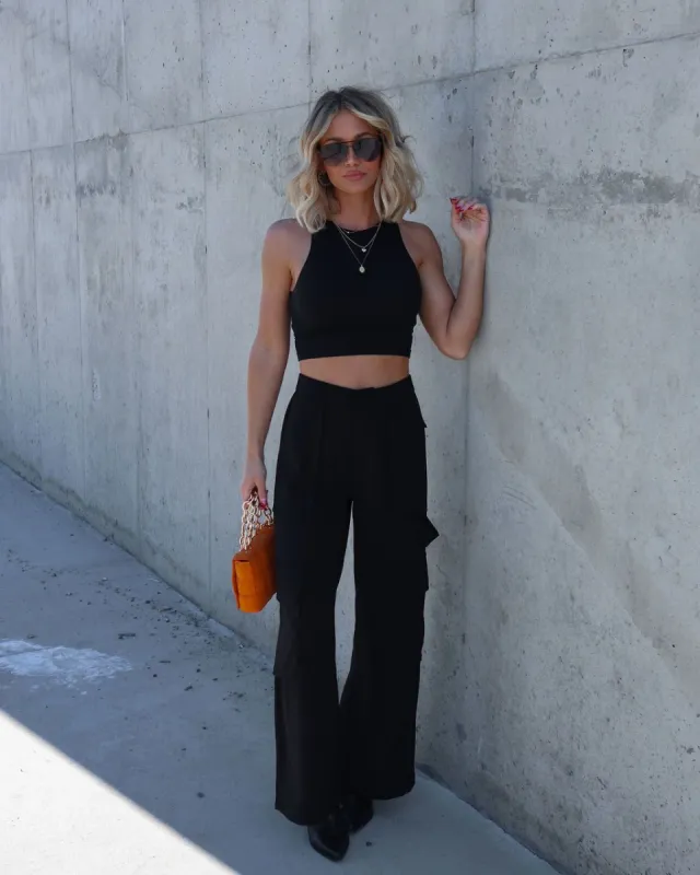 Mission Possible Cargo Wide Leg Pants sold by Vici