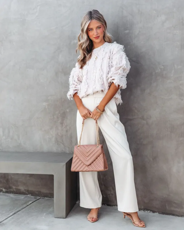 Tuscaloosa Fringe Knit Sweater made by Vici