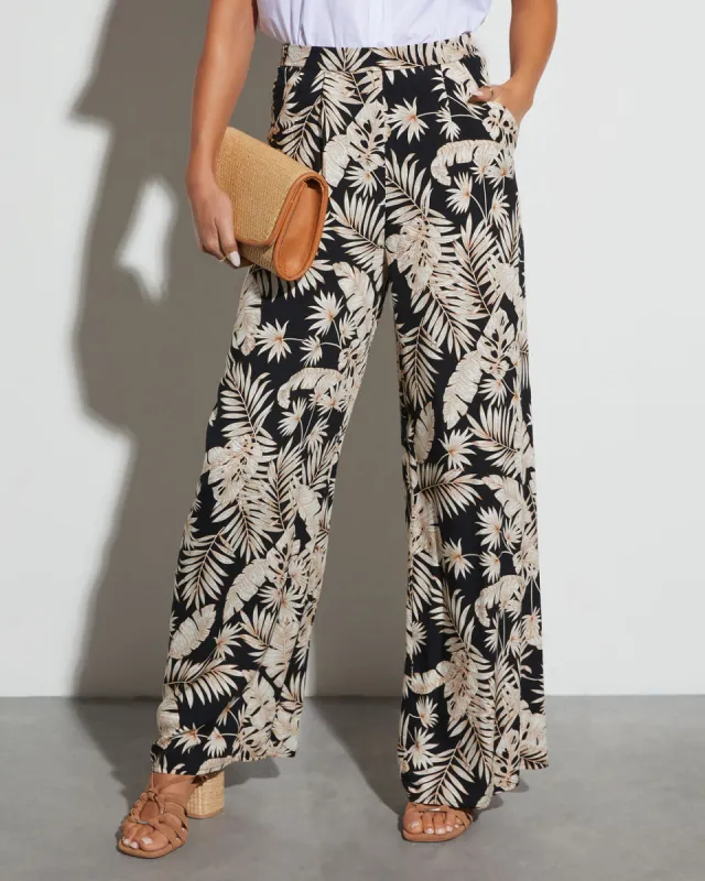 Bethany Wide Leg Printed Pants sold by Vici