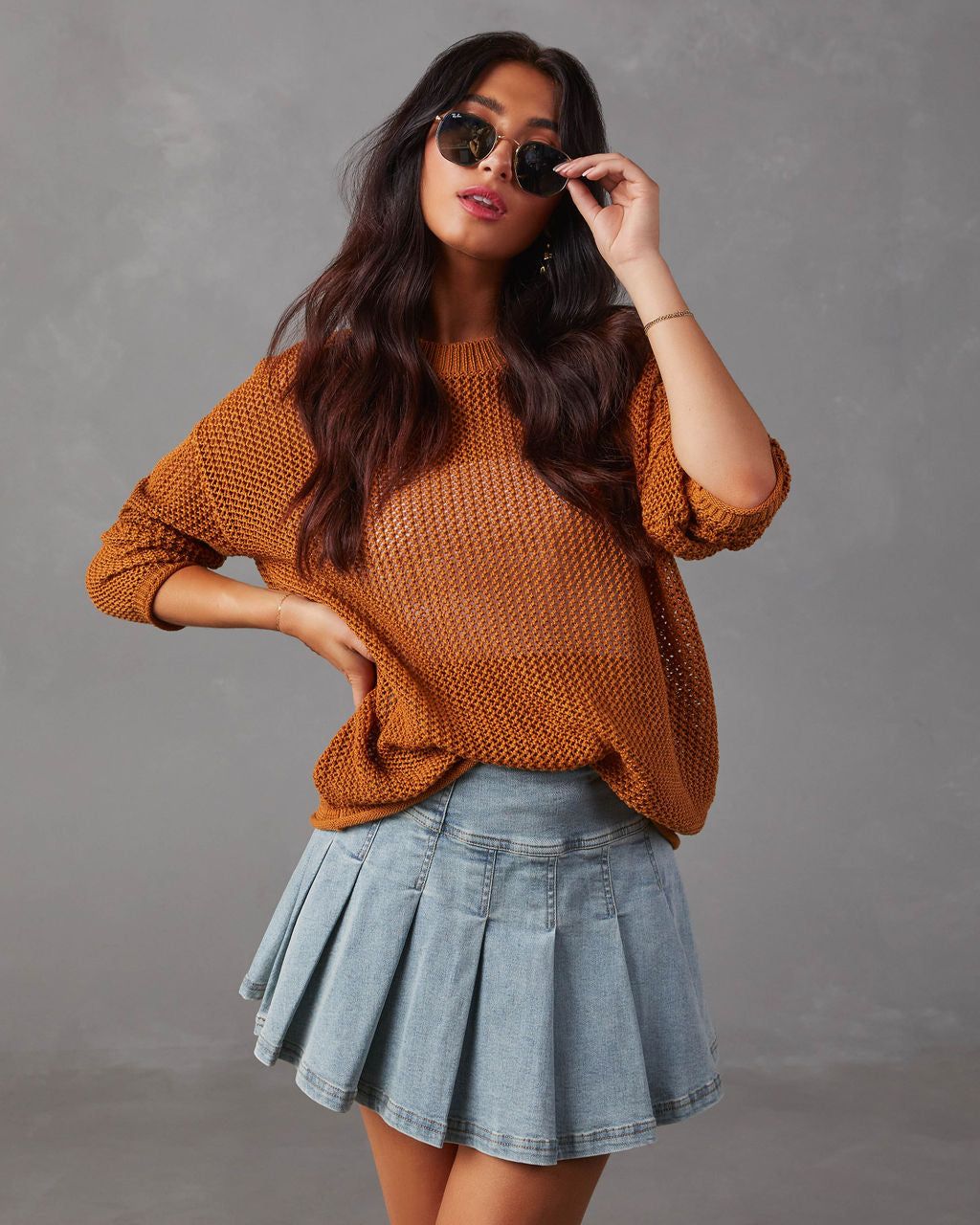 Stratton Open Stitch Sweater sold by Vici product image thumbnail 2