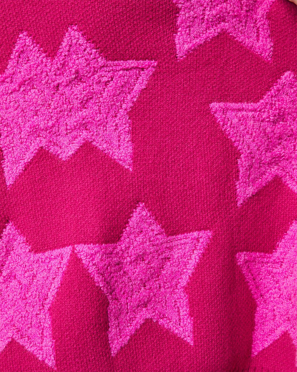 Chasing The Stars Pocketed Oversized Cardigan - Fuchsia sold by Vici product image thumbnail 5
