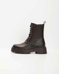 Billini Frances Side Zip Combat Boots - Black - SALE sold by Vici