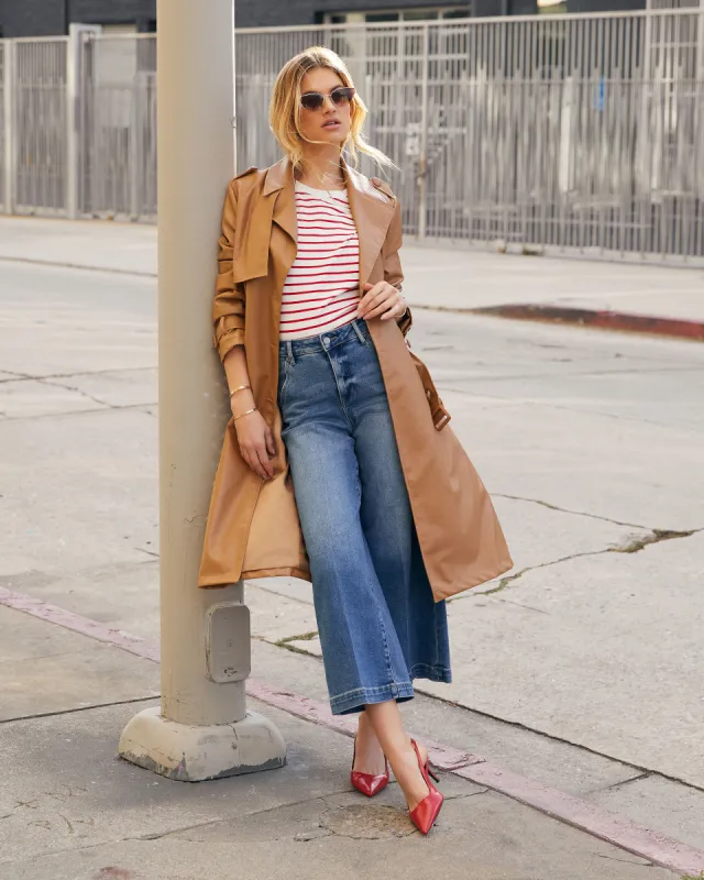 Drew Cropped Wide Leg Jeans sold by Vici