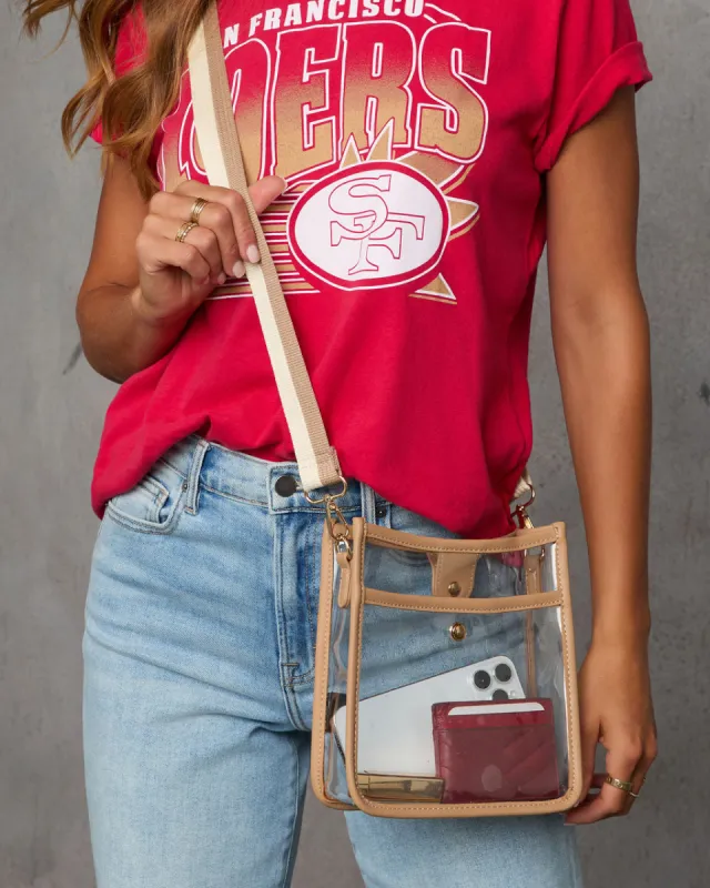 Bag Check Clear PVC Crossbody Bag sold by Vici