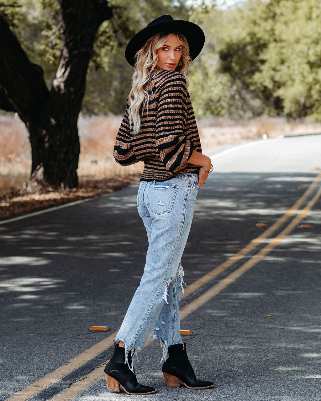 Devin Striped Button Front Knit Cardigan - FINAL SALE sold by Vici product image thumbnail 8