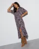Demie Short Sleeve Maxi Dress sold by Vici