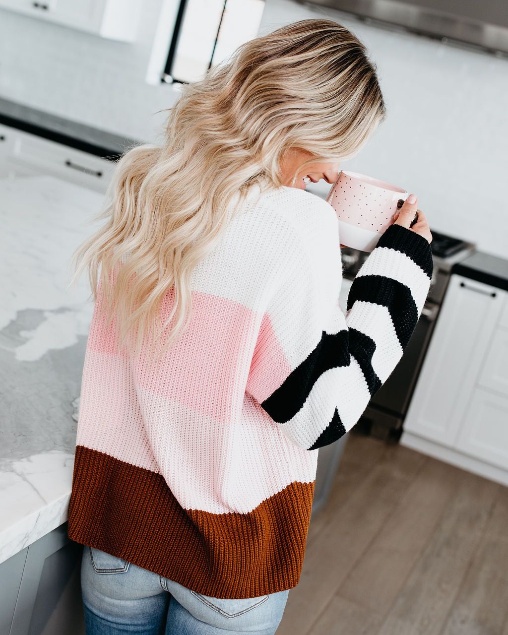 Abigail Contrast Striped Sweater sold by Vici product image thumbnail 2