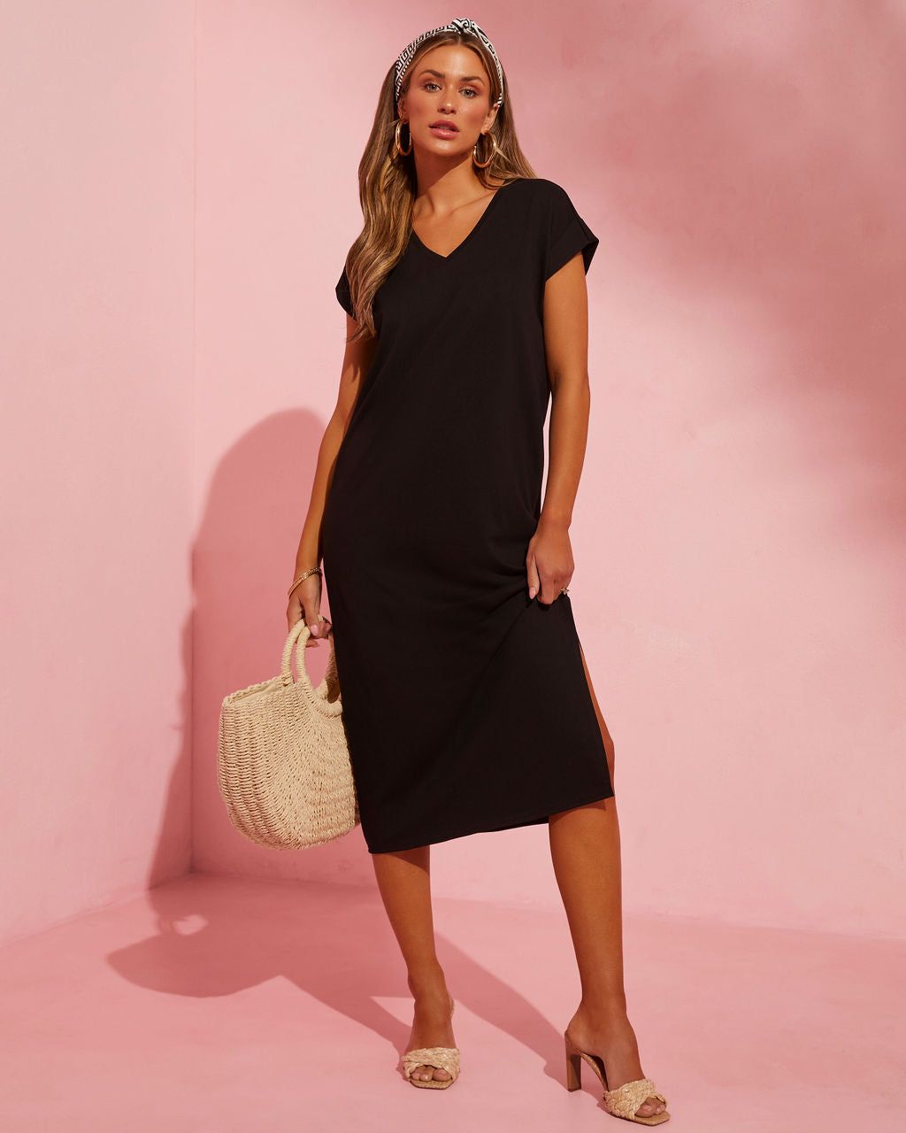 Mavis Knit Maxi Dress - Black - SALE sold by Vici product image thumbnail 3