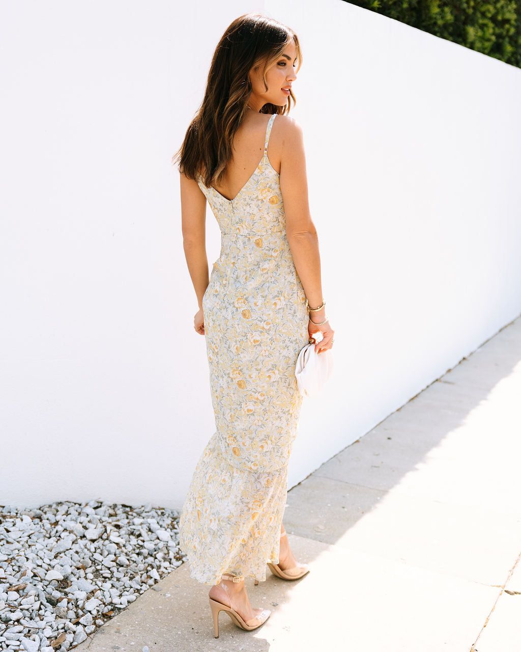 Give Them Kindness Floral Ruched Midi Dress sold by Vici product image thumbnail 4