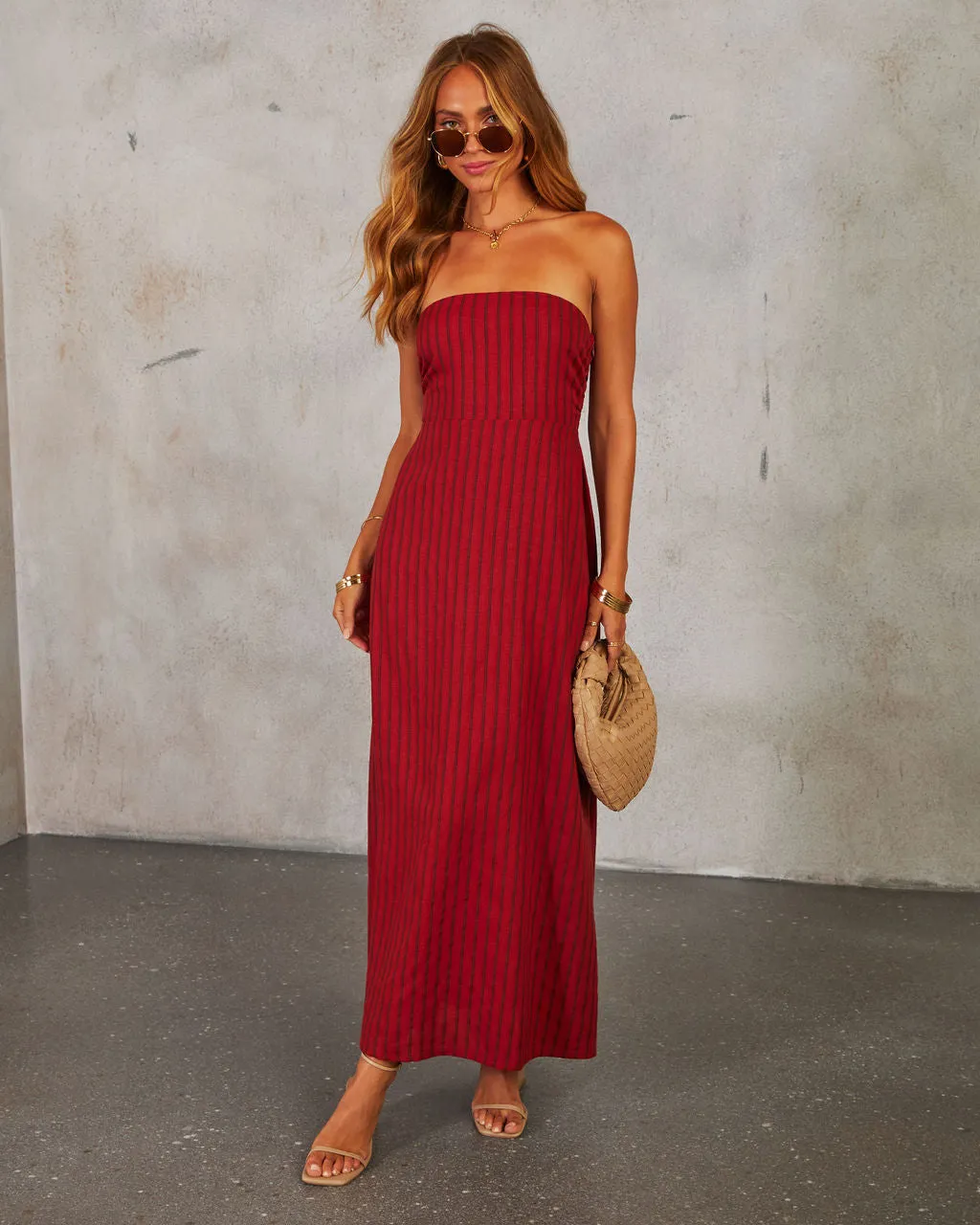 Need You Always Strapless Maxi Dress sold by Vici