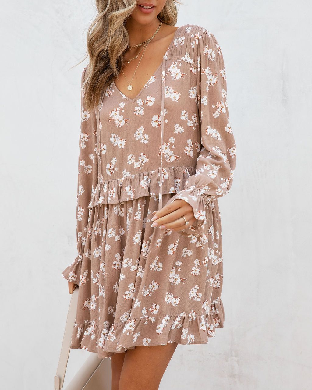 Tracy Floral Ruffle Mini Dress sold by Vici product image thumbnail 2