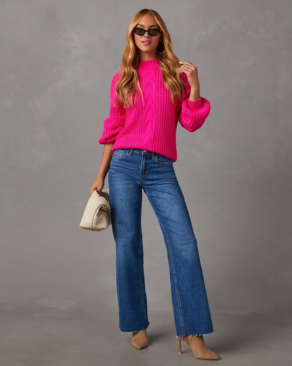 Rossi Cable Knit Sweater sold by Vici