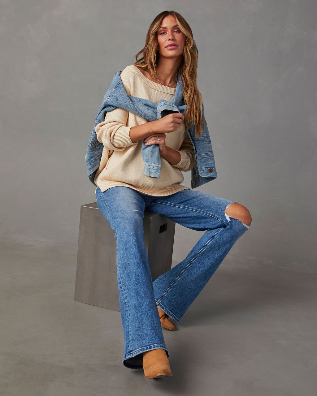 Tamlynn Sweater - Beige sold by Vici product image thumbnail 2