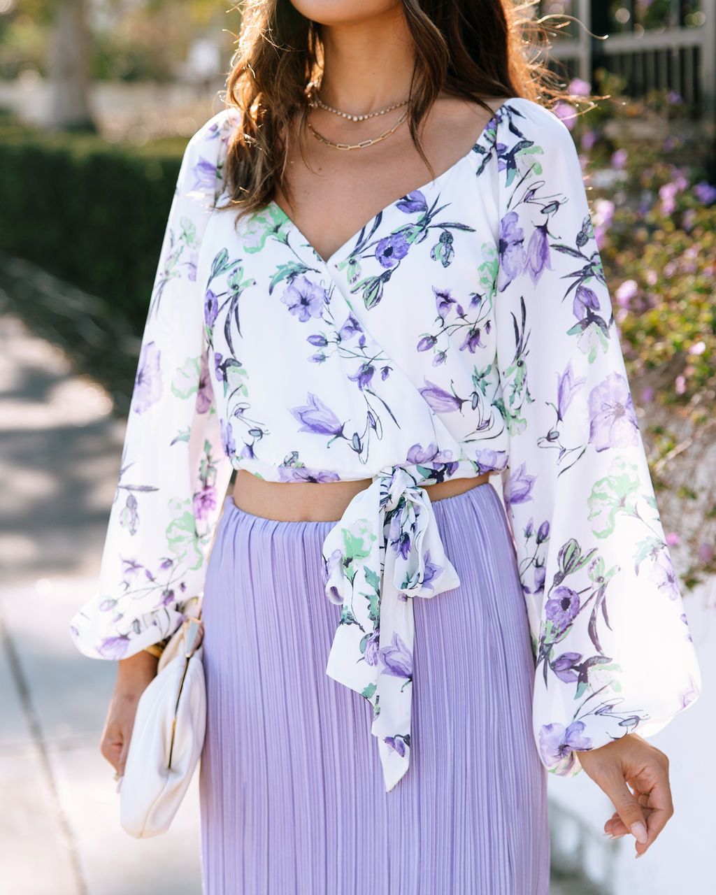 Marlow Floral Side Tie Top sold by Vici product image thumbnail 2