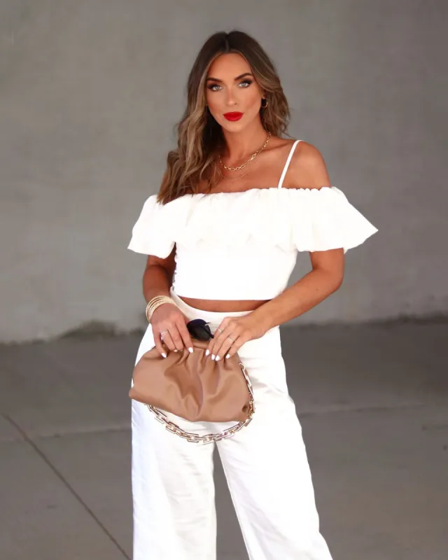 Love Like This Cold Shoulder Crop Top sold by Vici