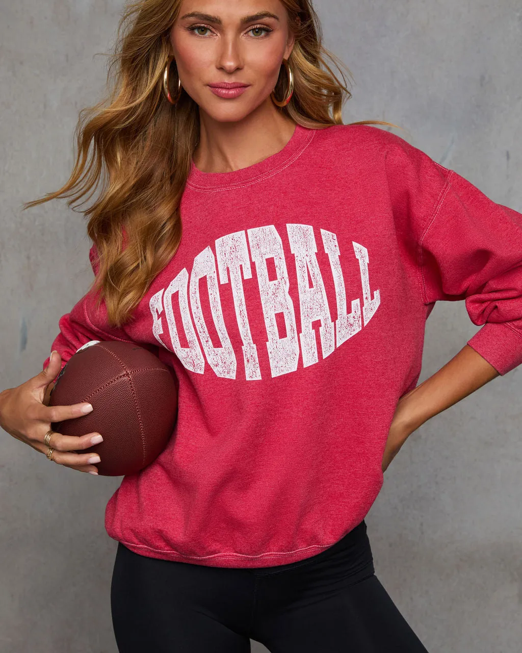 Football Season Graphic Sweatshirt sold by Vici product image thumbnail 5