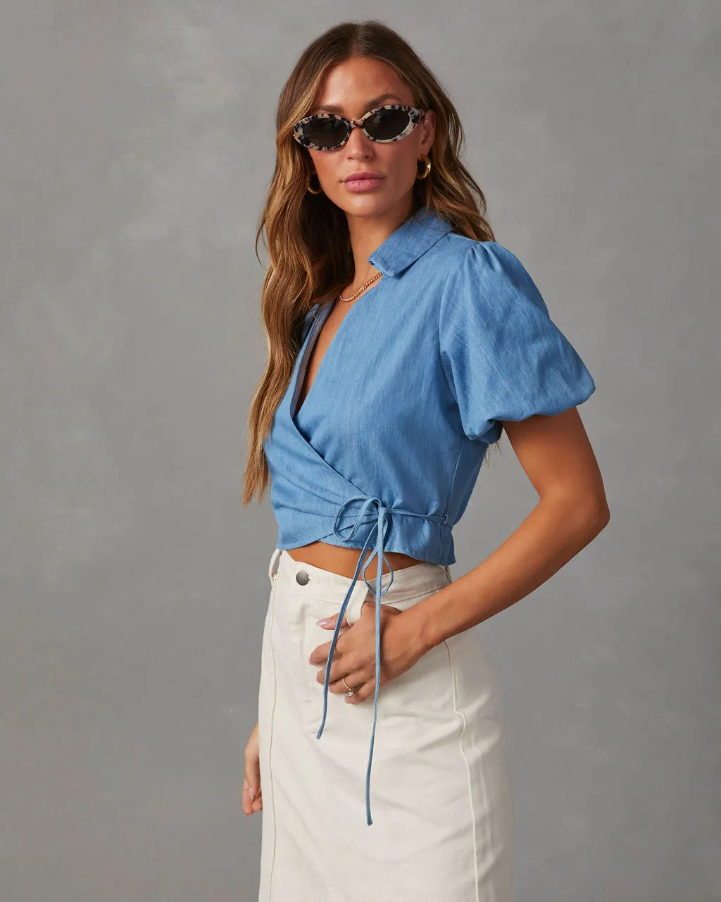 Allena Woven Wrap Top sold by Vici product image thumbnail 2