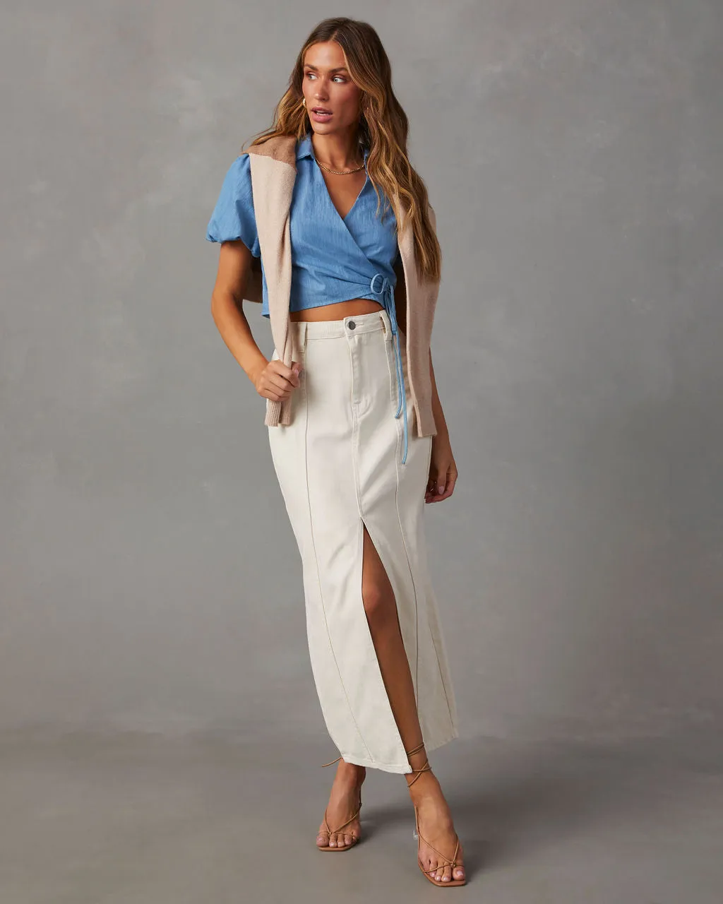 Allena Woven Wrap Top sold by Vici product image thumbnail 5