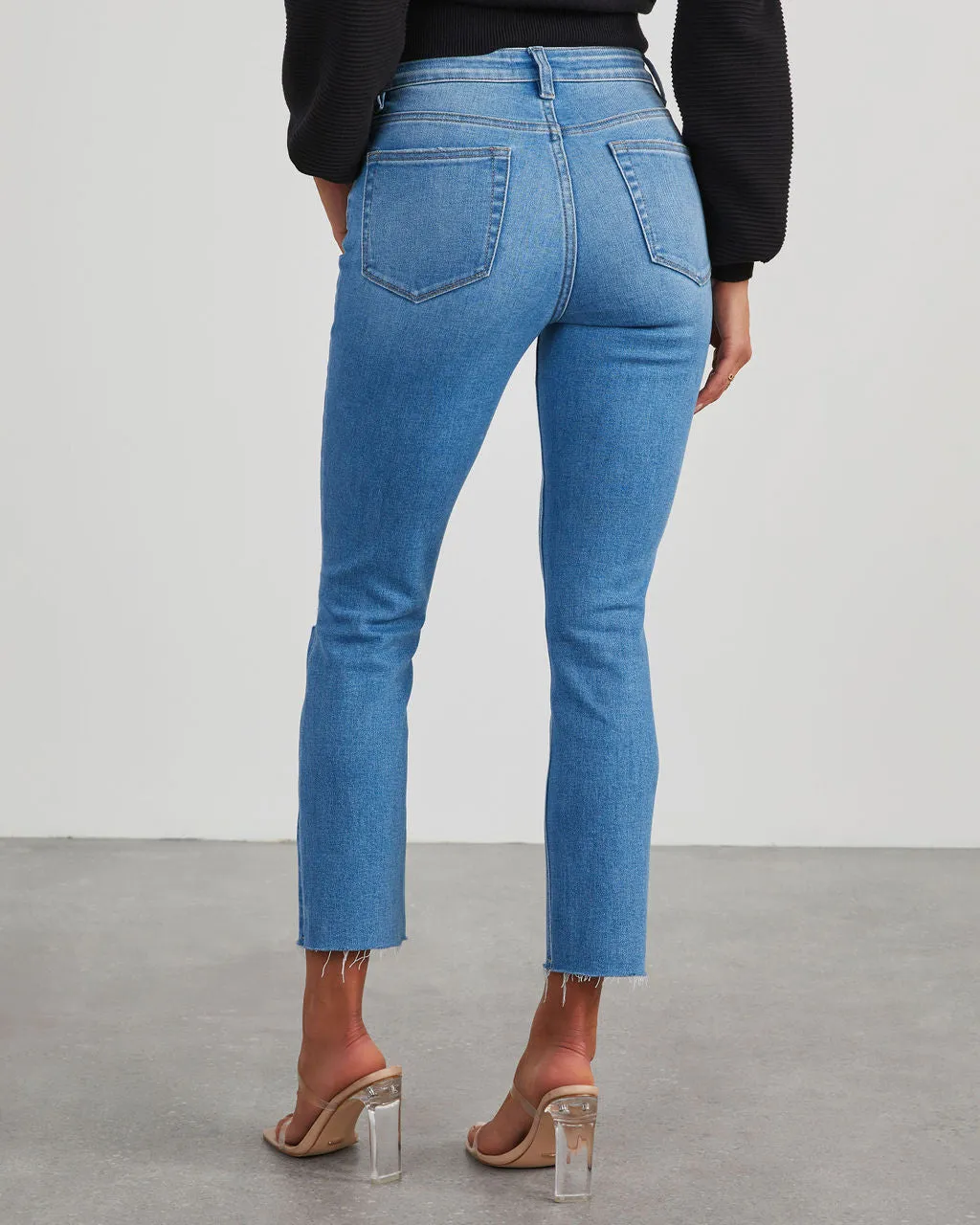 Jeanne Super Stretch Distressed Slim Straight Denim sold by Vici product image thumbnail 4