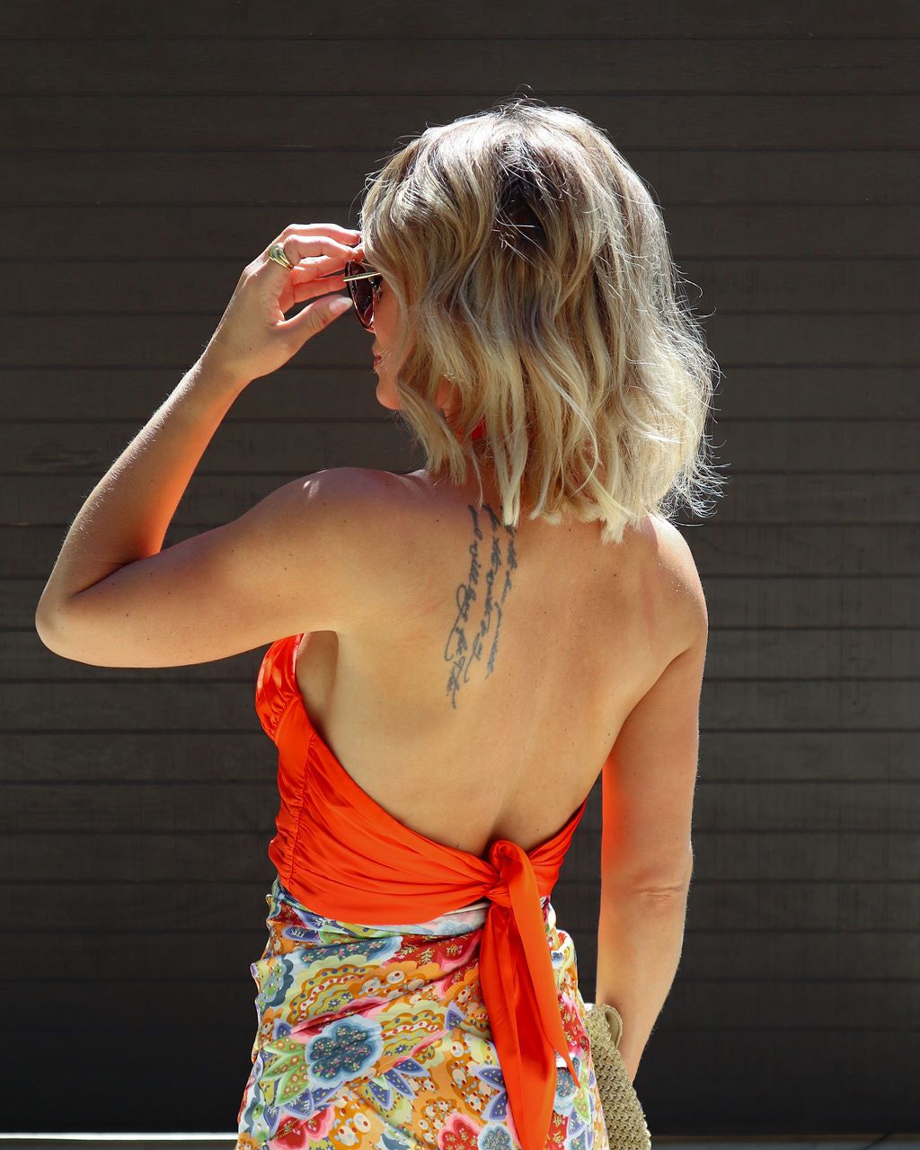 Zaynn Satin Halter Crop Top sold by Vici product image thumbnail 2