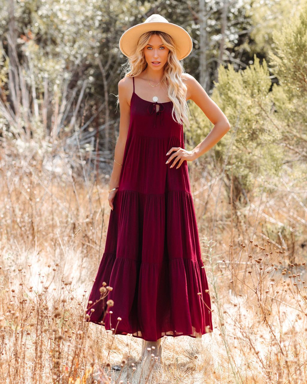 In Harmony Tiered Maxi Dress - FINAL SALE sold by Vici product image thumbnail 9