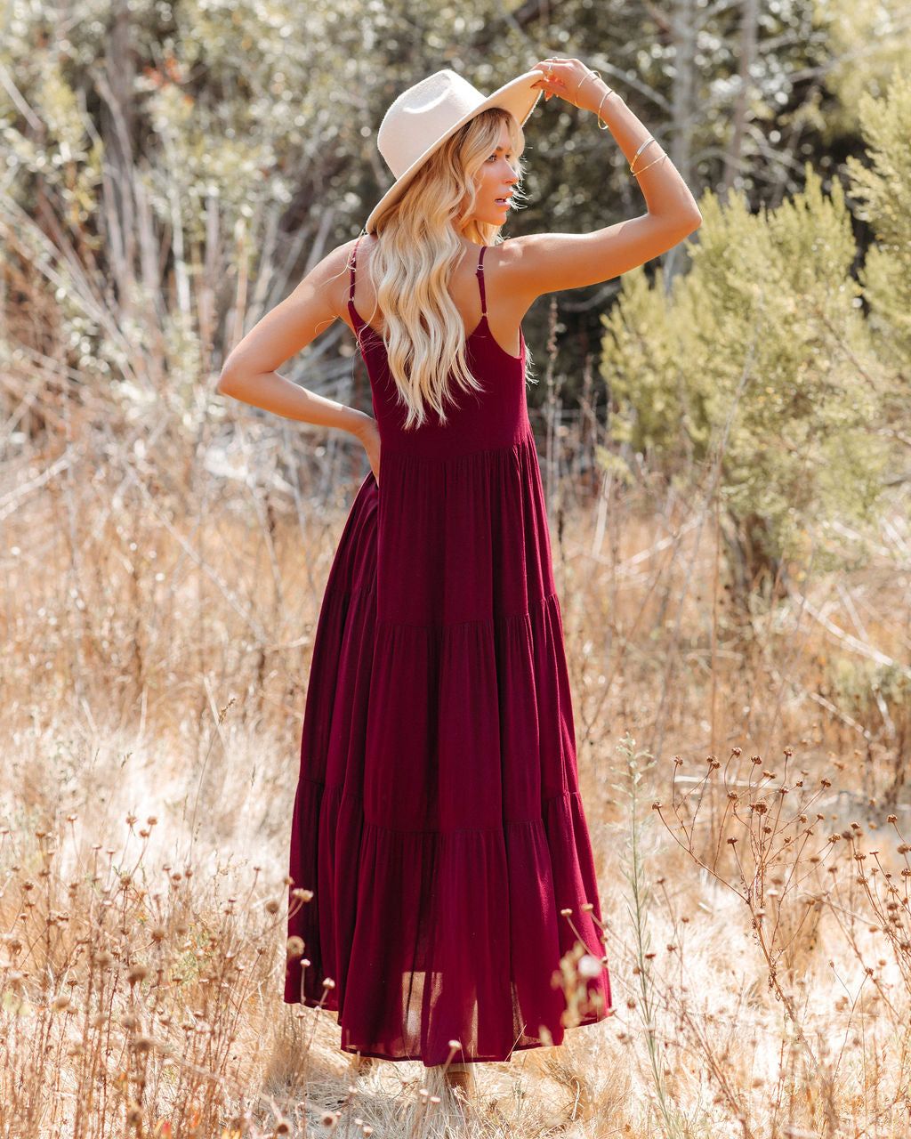 In Harmony Tiered Maxi Dress - FINAL SALE sold by Vici product image thumbnail 2