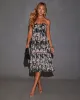 Addie Floral Strapless Tiered Midi Dress sold by Vici