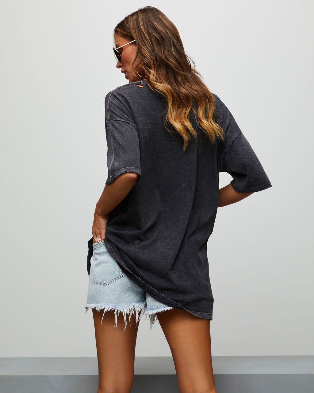 Poker Face Cotton Oversized Tee sold by Vici product image thumbnail 2