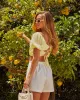 Tarin Puff Sleeve Crop Top sold by Vici