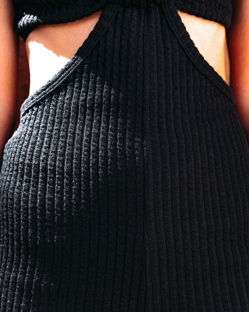 No Promises Ribbed Knit Cutout Jumpsuit sold by Vici product image thumbnail 4