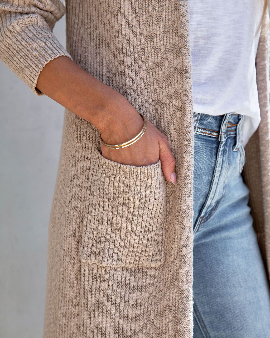 Judith Pocketed Knit Duster Cardigan sold by Vici product image thumbnail 4