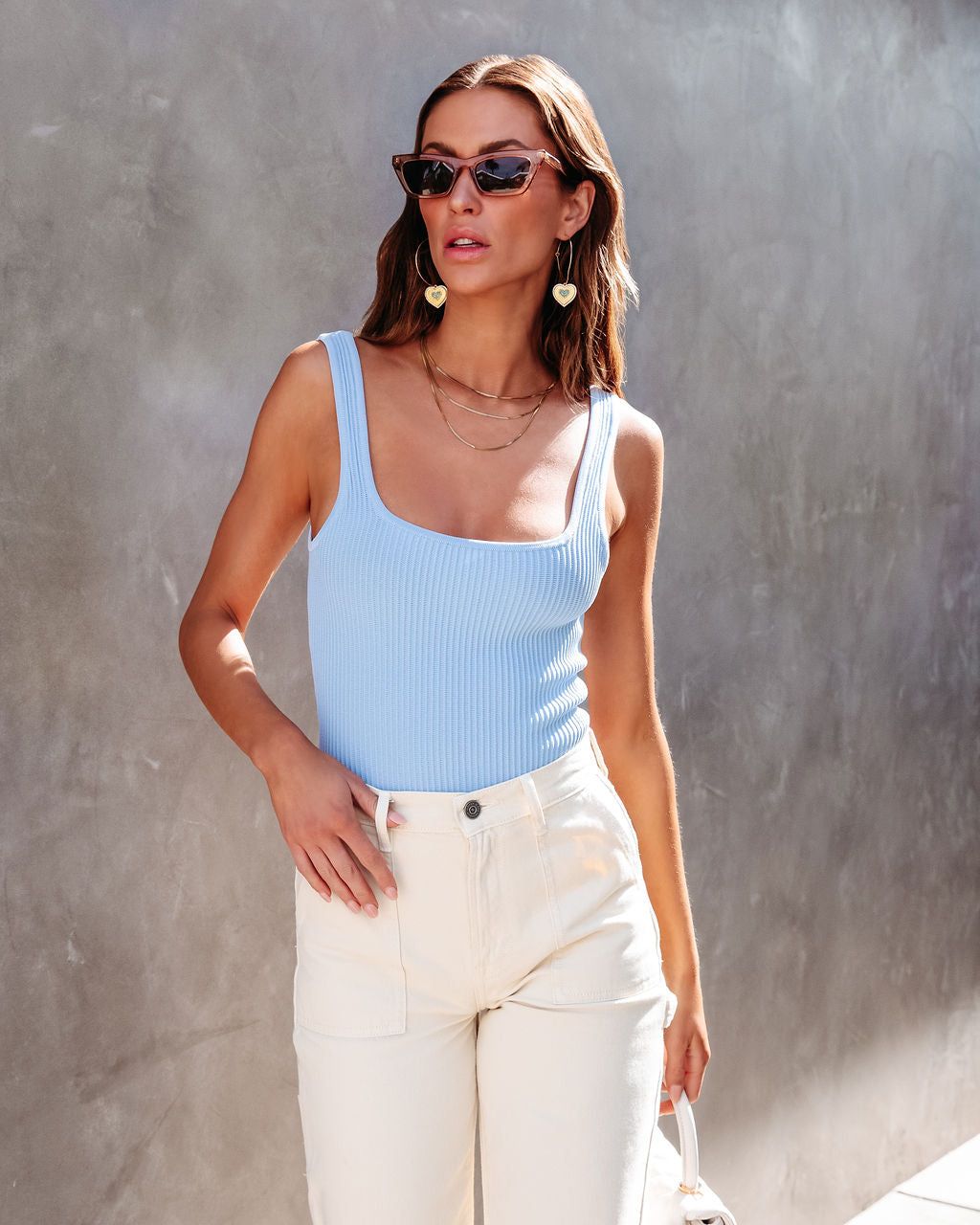 She's All That Ribbed Bodysuit sold by Vici