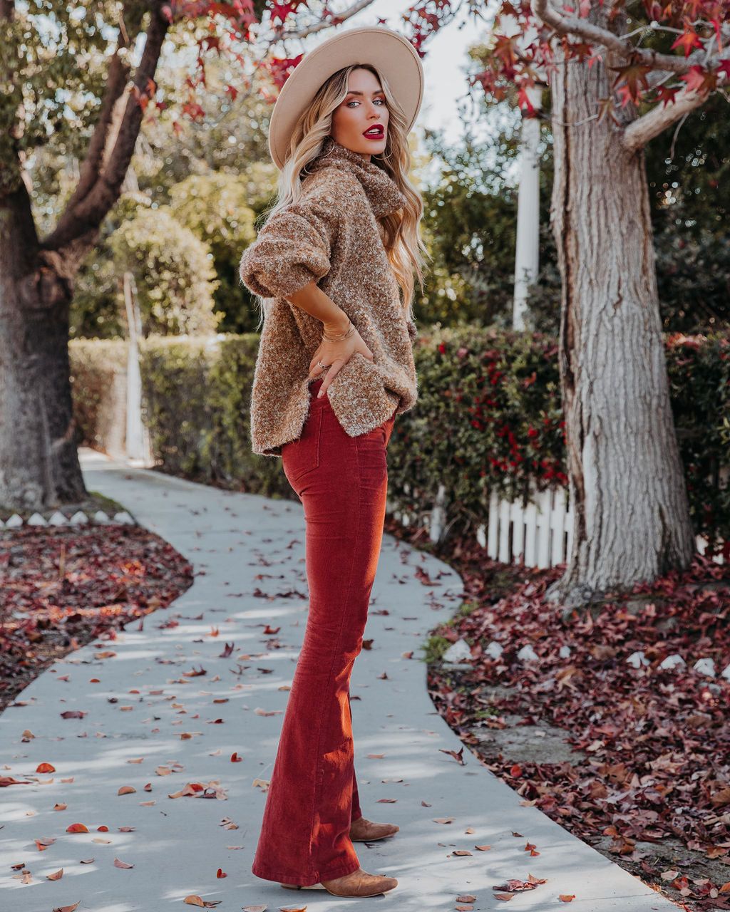 Moira Turtleneck Knit Sweater - Caramel - FINAL SALE sold by Vici product image thumbnail 7