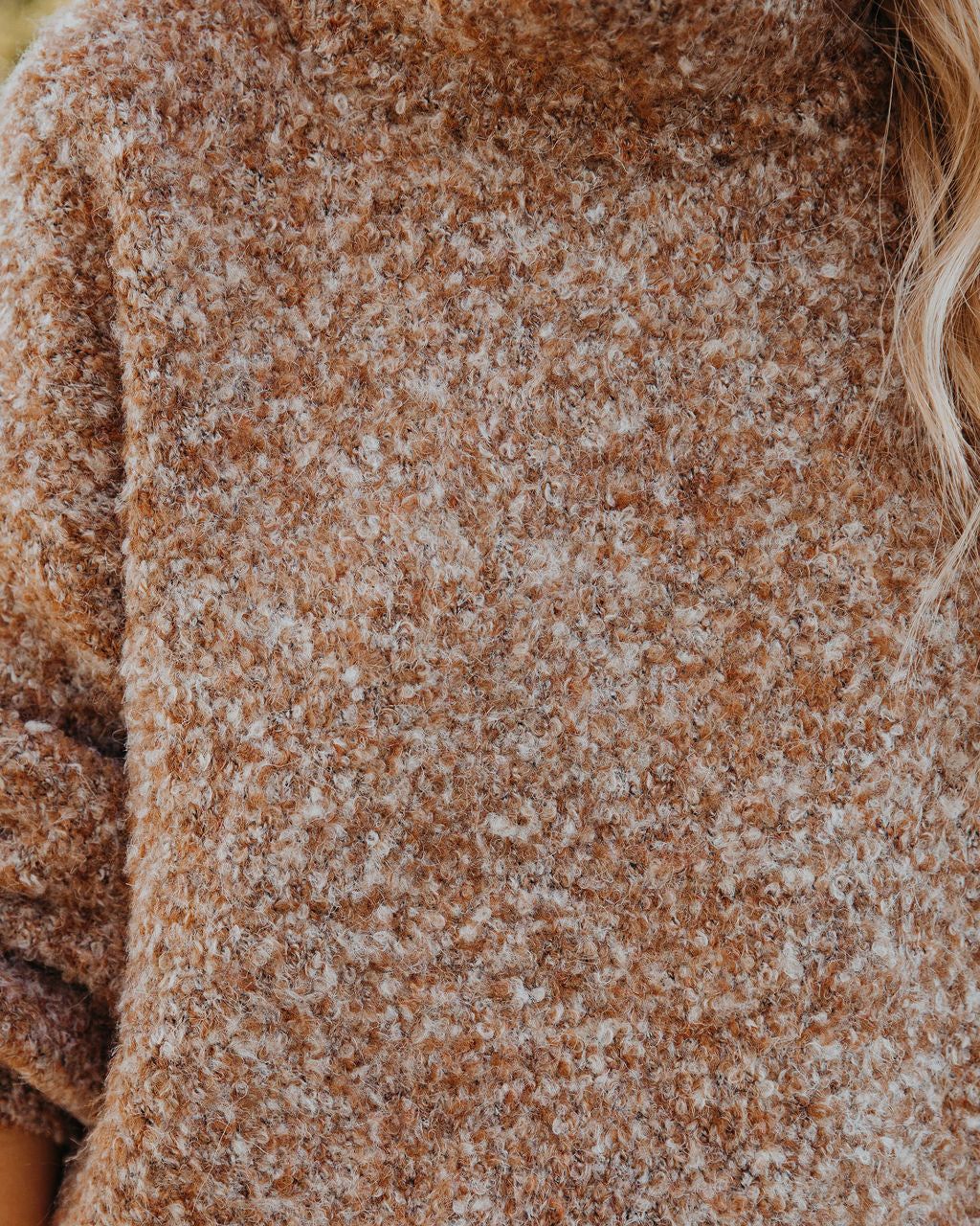 Moira Turtleneck Knit Sweater - Caramel - FINAL SALE sold by Vici product image thumbnail 4