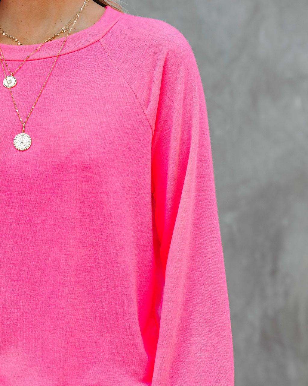 Serafina Knit Raglan Top - Hot Pink sold by Vici product image thumbnail 4